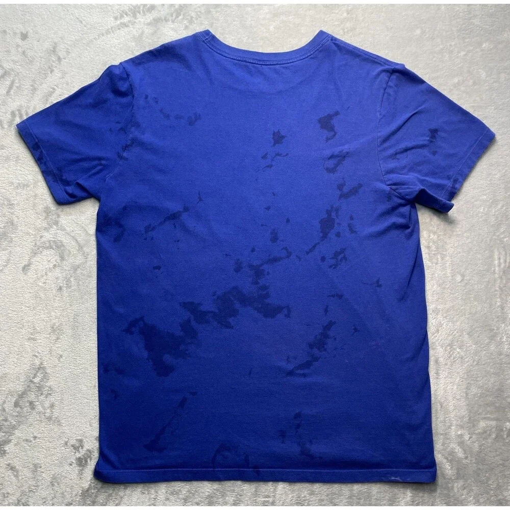 Nike Graphic T-Shirt Blue Palm Basketball T-Shirt Size Large